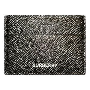 Burberry Black Leather Card Holder card wallet EUC unisex
